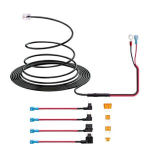 radar detector 10ft hardwire kit for escort valentine one uniden beltronics | 4 sizes of tap a fuse included | quick connection plug and play