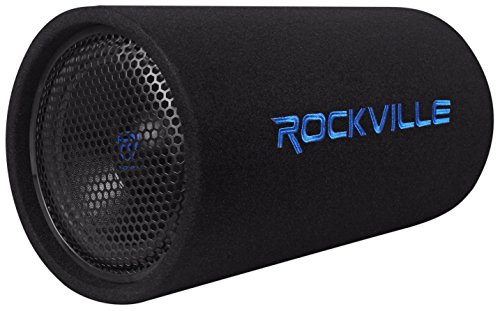 Rockville RTB10A 10" 500w Powered Subwoofer Bass Tube+Bass Remote + Amp Kit