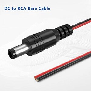 Backup Camera Cable, RCA Car Reversing Video Cable with Female Coupler, 20ft RCA Male to Male Plug Car Reverse Rear View Parking Extension Cable with Detection Trigger Wire RFAdapter for Camera