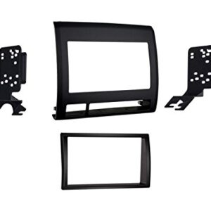 Metra 95-8214TB Double DIN Dash Kit for Toyota Tacoma 2005-2011 Vehicle (Black) & 70-1761 Radio Wiring Harness for Toyota 87-Up Power 4 Speaker