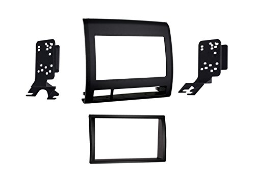 Metra 95-8214TB Double DIN Dash Kit for Toyota Tacoma 2005-2011 Vehicle (Black) & 70-1761 Radio Wiring Harness for Toyota 87-Up Power 4 Speaker