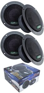 p acoustik 4x sealed back 4″ 1200w mid range car audio speaker xps-104