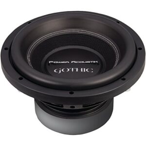 power acoustik gw3-10 gothic series 2Ω dual voice-coil subwoofer (10″, 2,200 watts)