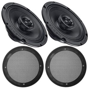 pkg hertz sx 165 neo 6.5″ spl show 200w tweeters coaxial speakers with grills