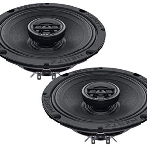 pkg Hertz SX 165 Neo 6.5" SPL Show 200W Tweeters Coaxial Speakers with Grills