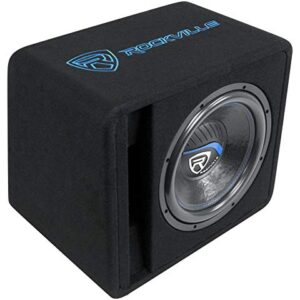 Rockville VS12K54 12" K5 1400w Car Subwoofer in Vented Sub Enclosure Box - 4 Ohm,Black