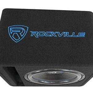 Rockville VS12K54 12" K5 1400w Car Subwoofer in Vented Sub Enclosure Box - 4 Ohm,Black