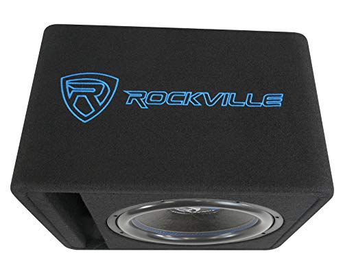 Rockville VS12K54 12" K5 1400w Car Subwoofer in Vented Sub Enclosure Box - 4 Ohm,Black