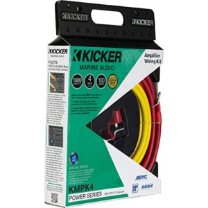 Kicker 47KMPK4 Marine 4awg Amp Power Kit