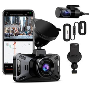 vantrue x4s duo dash cam+harewire kit+gps mount