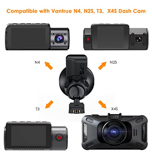 Vantrue X4S Duo Dash Cam+Harewire Kit+GPS Mount