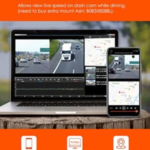 Vantrue X4S Duo Dash Cam+Harewire Kit+GPS Mount