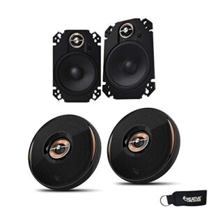 infinity kappa-62ix 6.5″ coaxial speakers kappa-64cfx 4×6 component plate speakers