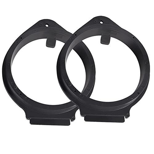 NuIth Aftermarket Front & Rear Door Speaker Adapter Spacer Ring for GM GMC 2006-2019, Chevy 2006-2021, Cadillac 2007-2014 Vehicles 6.5 Inch Speaker Bracket Installation 2 Pack