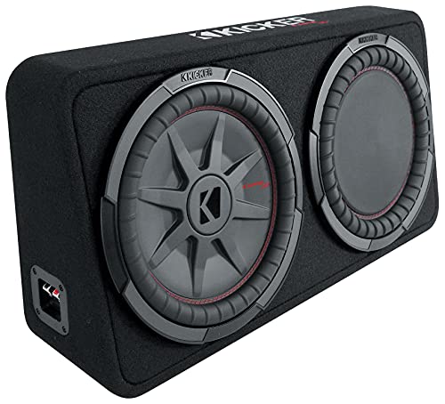 Kicker 48TCWRT122 COMPRT12 12" 1000w Slim Subwoofer+Box+Mono Amplifier+Amp Kit