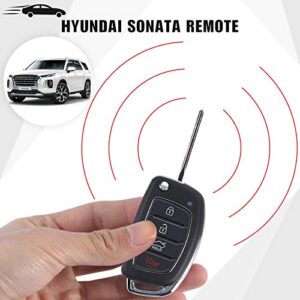 Car Key Fob Fit for Hyundai 2015 2016 2017 Sonata OEM Remote (95430-C1010) Keyless Entry System 433 MHz(TQ8-RKE-4F16)