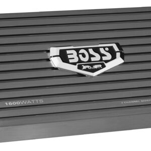 BOSS Audio Systems AR1600.2 2 Channel Car Amplifier - 1600 Watts, Full Range, Class AB, 2-4 Ohm Stable, Mosfet Power Supply, Bridgeable