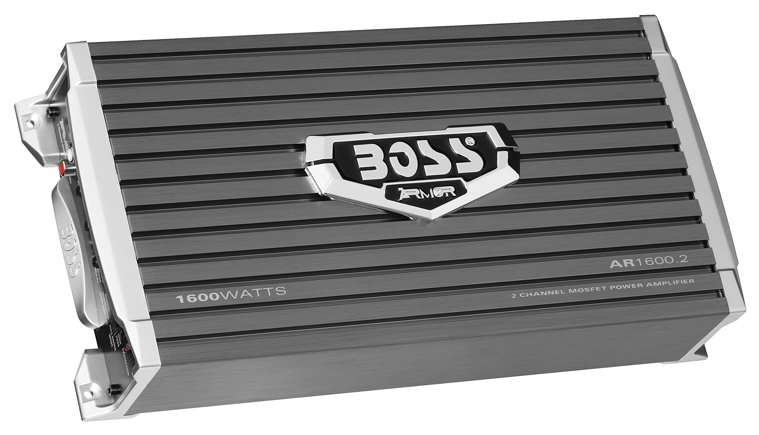 BOSS Audio Systems AR1600.2 2 Channel Car Amplifier - 1600 Watts, Full Range, Class AB, 2-4 Ohm Stable, Mosfet Power Supply, Bridgeable