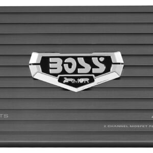 BOSS Audio Systems AR1600.2 2 Channel Car Amplifier - 1600 Watts, Full Range, Class AB, 2-4 Ohm Stable, Mosfet Power Supply, Bridgeable