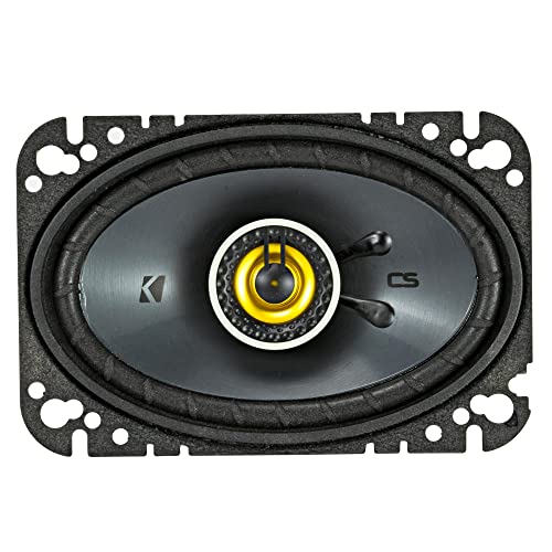 KICKER 46CSC464 - Two Pairs of CS-Series CSC46 4x6-Inch (100x160mm) Coaxial Speakers, 4-Ohm (2 Pairs)