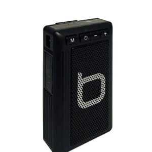 Bumpboxx Wireless Bluetooth Speaker | Black | Retro Pager Beeper | Outdoor Portable Bluetooth Speaker | MP3 Player | FM Radio | LED Flashlight | Waterproof Speaker | Weighs 3.2oz