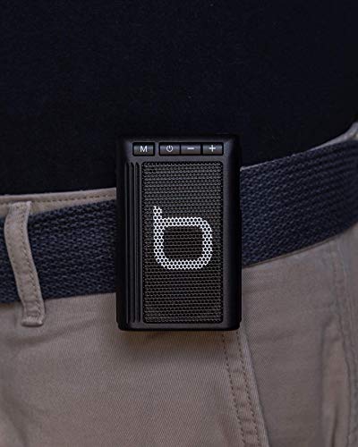 Bumpboxx Wireless Bluetooth Speaker | Black | Retro Pager Beeper | Outdoor Portable Bluetooth Speaker | MP3 Player | FM Radio | LED Flashlight | Waterproof Speaker | Weighs 3.2oz