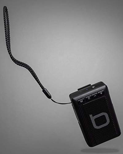 Bumpboxx Wireless Bluetooth Speaker | Black | Retro Pager Beeper | Outdoor Portable Bluetooth Speaker | MP3 Player | FM Radio | LED Flashlight | Waterproof Speaker | Weighs 3.2oz