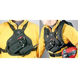 Coaxsher Radio Chest Harness Rig for 2 Way Radio, GPS and Hand Held Electronics | Ideal for Tactical Search and Rescue, Ski Patrol, Military and Emergency Response Personnel (RP-1 Scout)