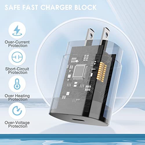 2Pack for Samsung Type C Charger Fast Charging, 25W USB C Wall Charger Fast Charging with USB C Cable 10 ft Android for Samsung Galaxy S23 Ultra/S23+/S22+/S10+/S9/S8/Note 10 Plus/Note 20