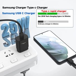 Type C Charger,2Pack 25W Super Fast Charger type c with 10 FT USB C Charger Cable,Samsung Type C Charger Fast Charging for Samsung Galaxy S23/S23Ultra/S23+/S22/S22Ultra/S22+/S21/S21+/S21Ultra/S20/S20+