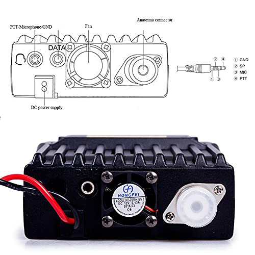 QYT KT-8900D Upgrade Version of KT-8900 Dual Band Mini Car Radio Mobile Transceiver VHF UHF Two Way Radio+USB Programming Cable