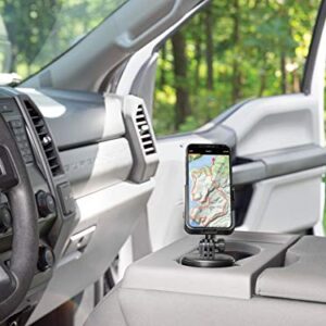 WeatherTech CupFone Two View-Universal Phone Cradle Mount with Black Plastic Knobs