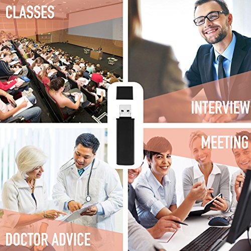 Mini Voice Activated Recorder, Lightweight Aluminium Case, 26 Hours Recording Battery Time, for Lectures, Meetings, Classes and More - by aTTo Digital