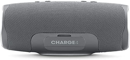 JBL Charge 4 Portable Waterproof Wireless Bluetooth Speaker - Grey (Renewed)