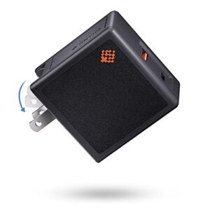 𝐒𝐥𝐢𝐦𝐐 65w,45w laptop charger：usb c gan ac adapter – foldable mini wall plug for lenovo,dell,chromebook,iphone, ipad