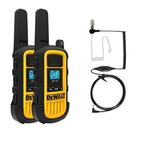 DEWALT DXFRSSV1 Headset for DXFRS300 and DXFRS800 Walkie Talkie Two-Way Radios, 2.5mm Earphone Jack