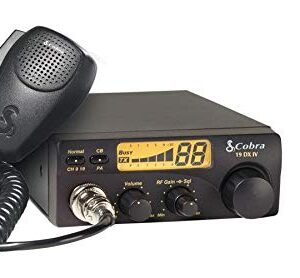 Cobra 19DXIV Professional CB Radio - Instant Channel 9 and 19, 4 Watt Output, Full 40 Channels, LCD Display, RF Gain Control, Compact Design