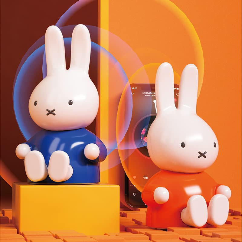 Miffy Bluetooth Figurine Speaker, Mini Bluetooth Speaker, Wireless Speaker, Portable Bluetooth Speakers (Light Blue)