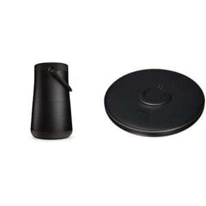 bose soundlink revolve+ (series ii) portable bluetooth speaker, black & soundlink revolve charging cradle black