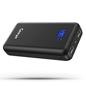 ceeya portable charger 26800mah power bank,battery phone charger with 2 outlets & led display,cell phone external 5v battery pack compatible with iphone,smartphones and more.(usb-c for input only)