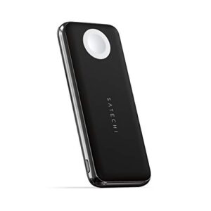 satechi quatro wireless power bank 10,000 mah portable charger. compatible with iphone 14 pro max/14 pro/14/14 plus, apple watch ultra & series 8/7/6/se/5/4/3/2/1, airpods pro 2/1
