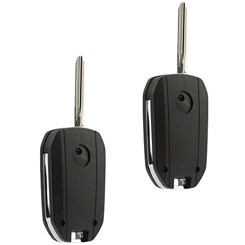 Flip Key Fob Keyless Entry Remote fits Chevy Impala Monte Carlo / Cadillac DTS / Buick Lucerne (OUC60270, OUC60221), Set of 2