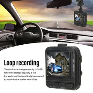 Dash Cam, 1080P FHD Driving Recorder 1.6in Screen Car Dashboard Camera Recorder with Motion Detection, WDR, Loop Recording, Parking Monitor, Support 32GB Extension