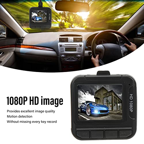 Dash Cam, 1080P FHD Driving Recorder 1.6in Screen Car Dashboard Camera Recorder with Motion Detection, WDR, Loop Recording, Parking Monitor, Support 32GB Extension