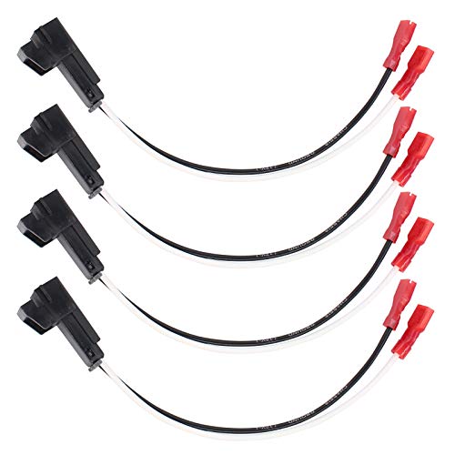 XtremeAmazing Car Radio Speakers Wire Cable Wiring Harness with Adapter Connector Plug Pack of 4