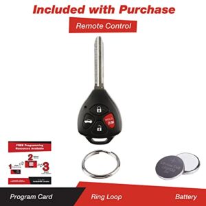 KeylessOption Keyless Entry Remote Control Car Key Fob Replacement for HYQ12BBY