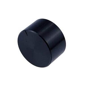 Faotup 2PCS Black Volume Knobs for Car Stereo Computer Radio,1.18" Volume Knobs Replacement,Volume Control Knob,for 6MM Diameter,1.18×1.18×0.67Inches