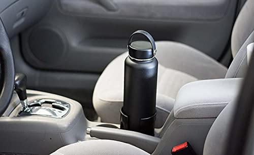 LycoGear Adjustable Car Drink Cup Holder Organizer Expander Mount w/Universal Ham CB Radio Microphone Mic Hanger Holder for ThermoFlask Coleman Yeti Hydro Flasks Nalgenes Camelbak Insulated Tumbler