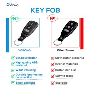 VOFONO Fits for Car Key Fob Keyless Entry Remote Hyundai Accent 2011-2012/ Elantra 2006-2011/ Sonata 2006-2010 ( OSLOKA-310T ) Pack of 1