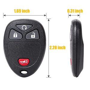 Key Fob Replacement Fit for Chevy Silverado Suburban Tahoe Avalanche Equinox Traverse GMC Sierra Yukon Acadia Savana Cadillac Escalade Buick Enclave 2007 2008 2009 2010 2011 2012 2013 2014 2015 2016